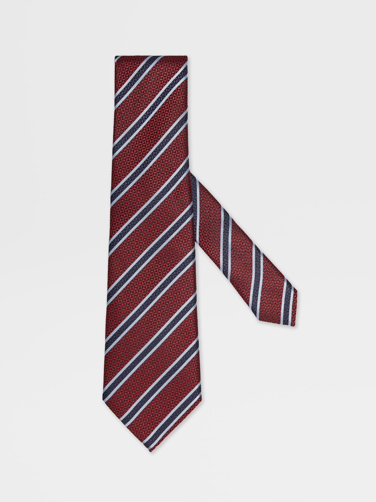 红色桑蚕丝 Macroarmature 领带
